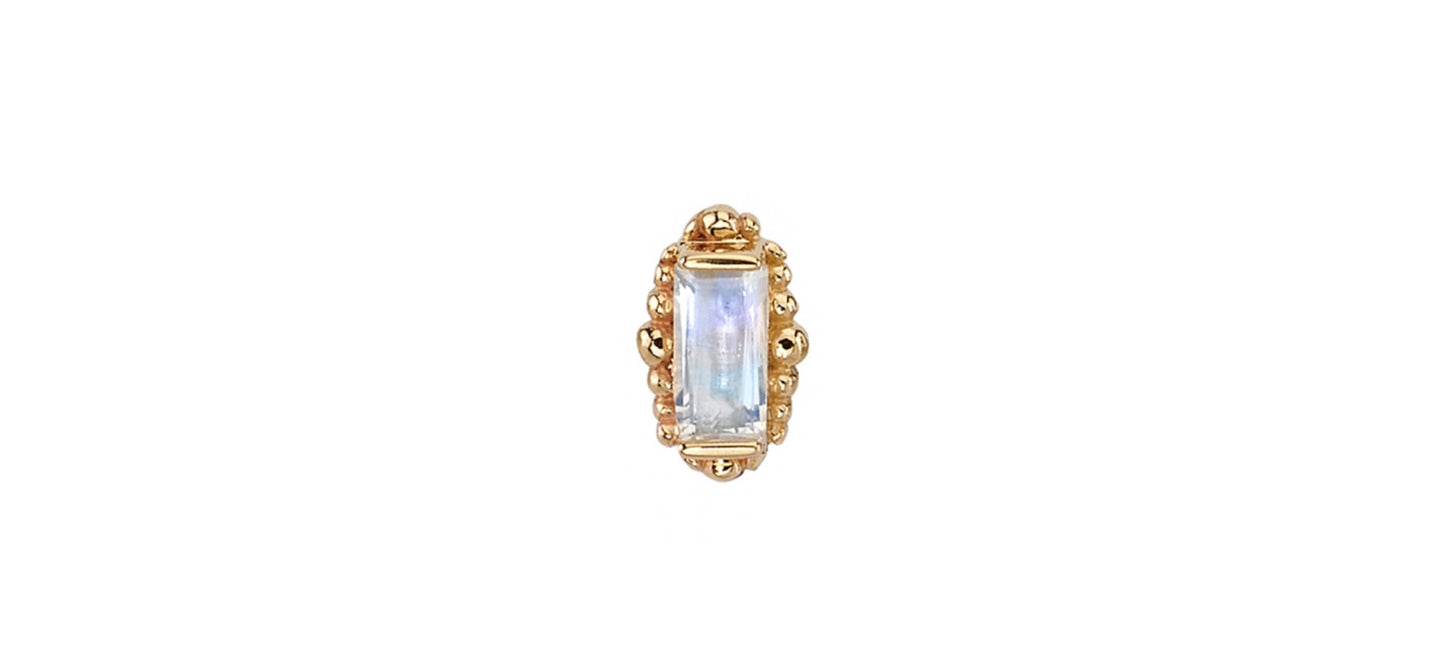 Baguette with tin Bead Accents